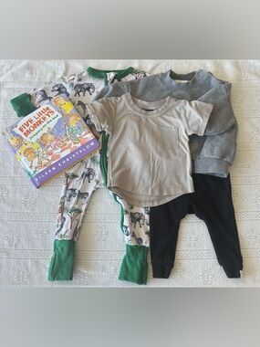 Neutral Baby Bundle 3–6M | Boutique Mix + Safari Sleeper 🤍